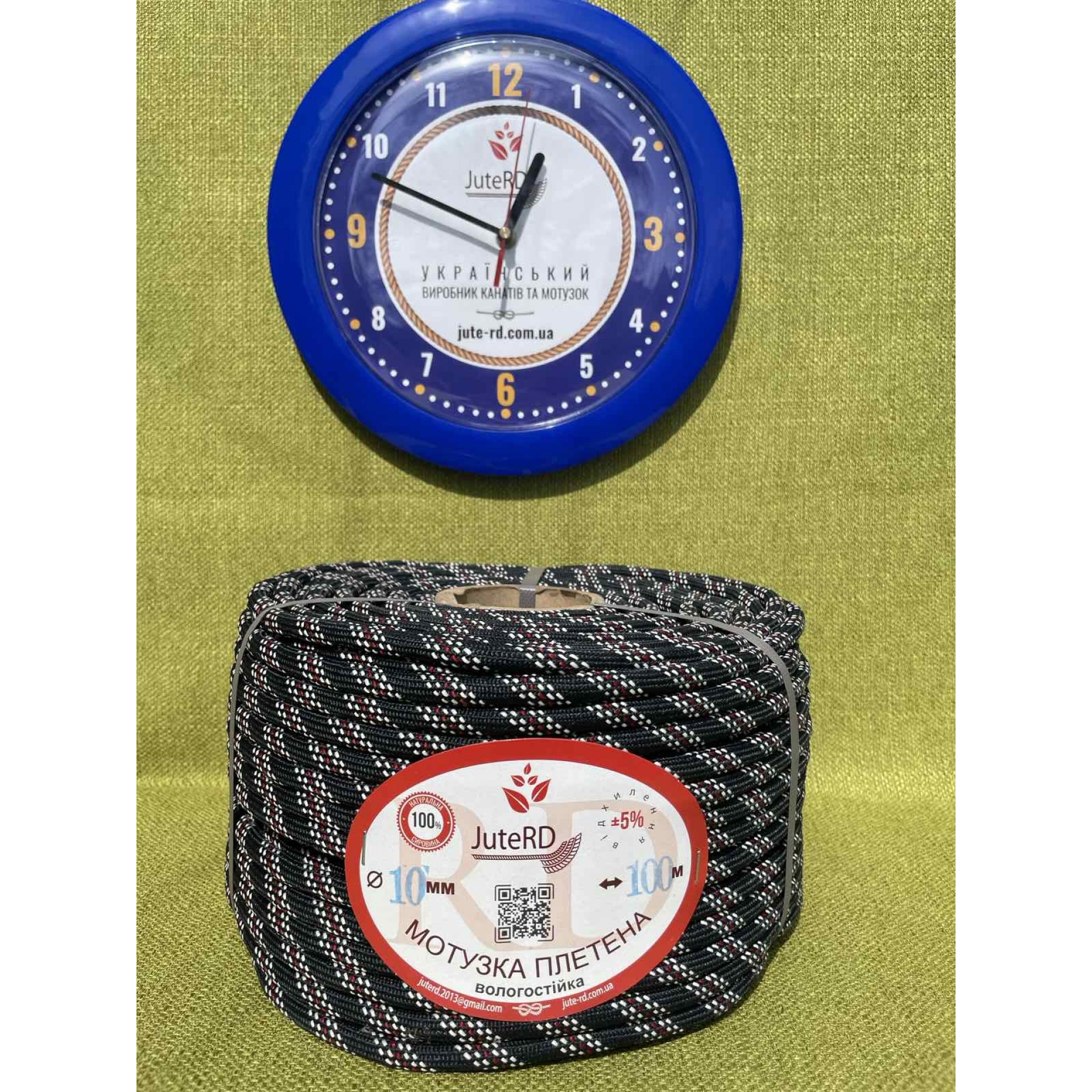 Мотузка  плетена вологостійка  10 мм 100 метрів