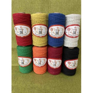 Бавовняний канат кольоровий 3 мм 100 метрів