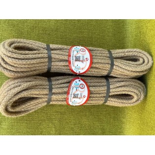Плетений джутовий канат без кольорового маркеру 10 мм 20 метрів