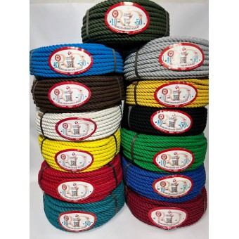 Бавовняний канат кольоровий 