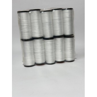 Кордова нитка Біла на катушці 20 метрів взуттєва 