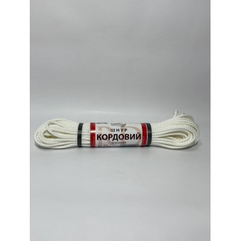 Кордовий канат плетений Білий